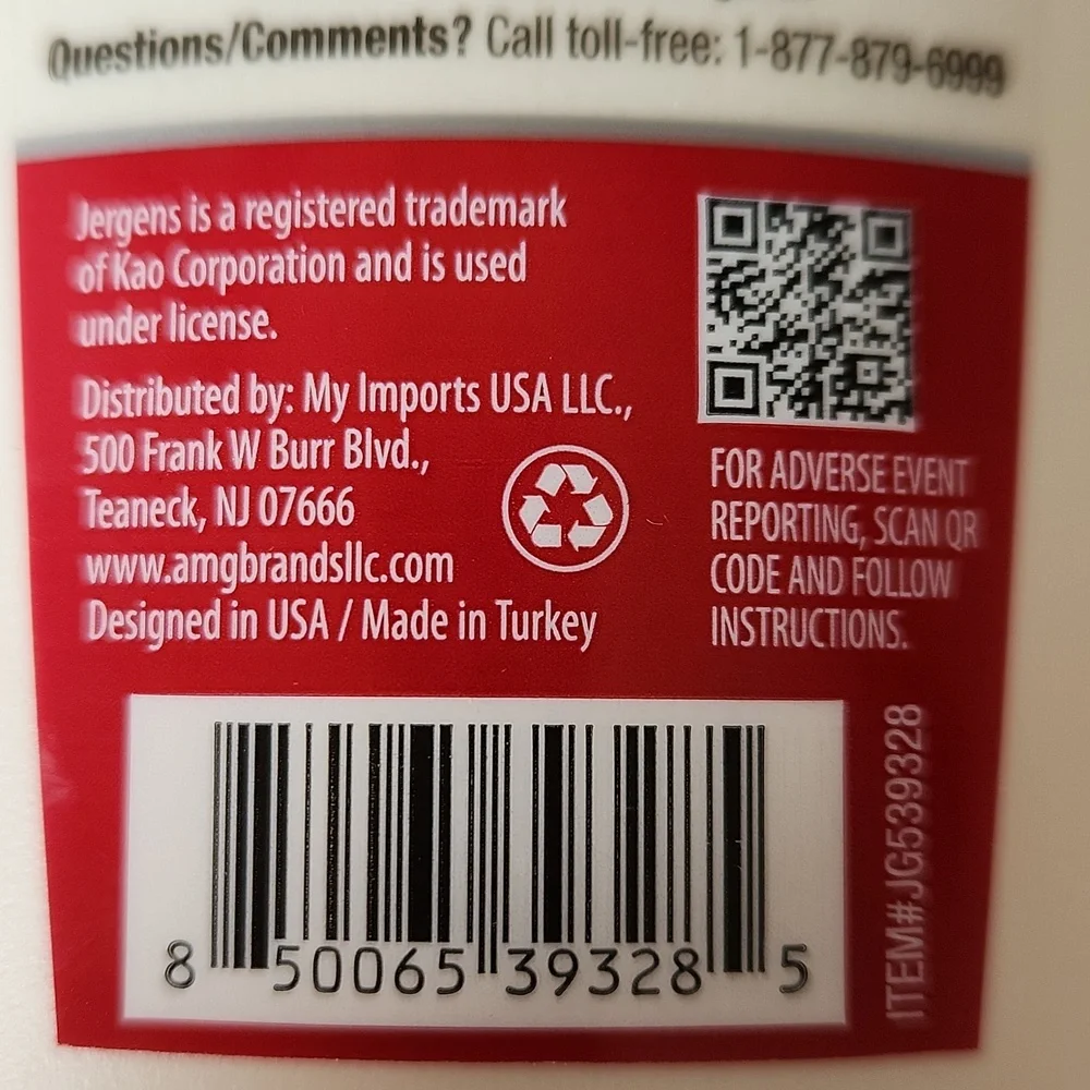 Jergens Moisturizing Hand Wash & Bar Soap Original Cherry Almond Essence‎